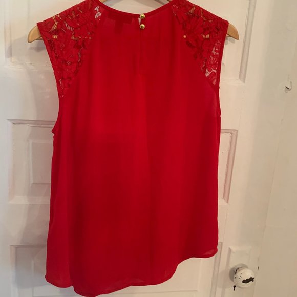 J. Crew Sleeveless Top with Lacy Shoulders - Picture 6 of 11